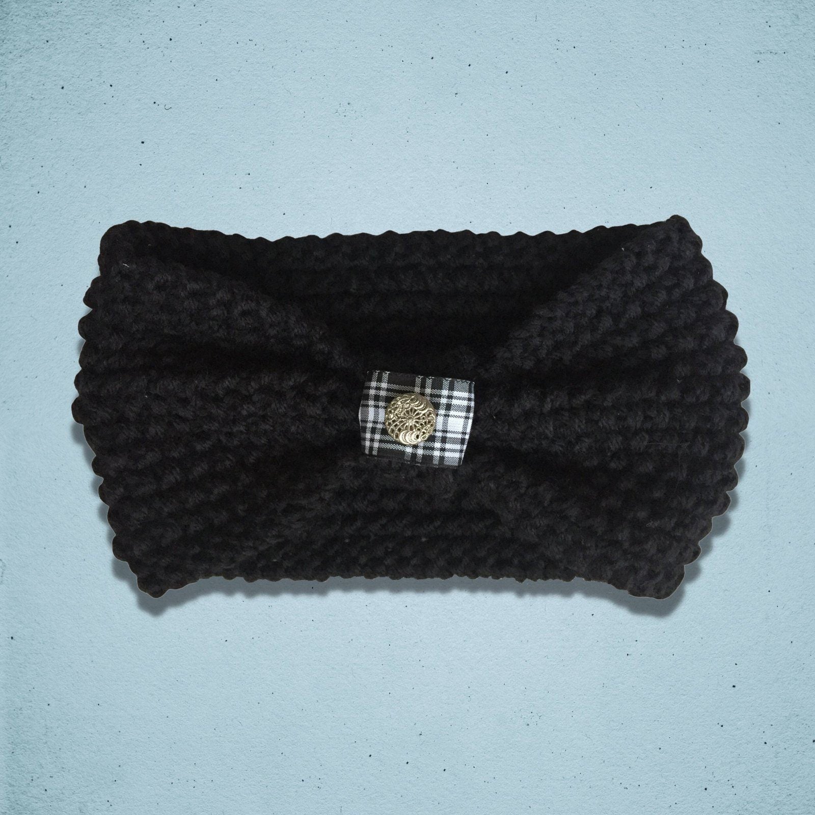 Crochet Headband Black