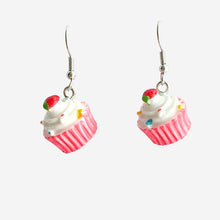 Load image into Gallery viewer, Cupcake Earrings Silver
