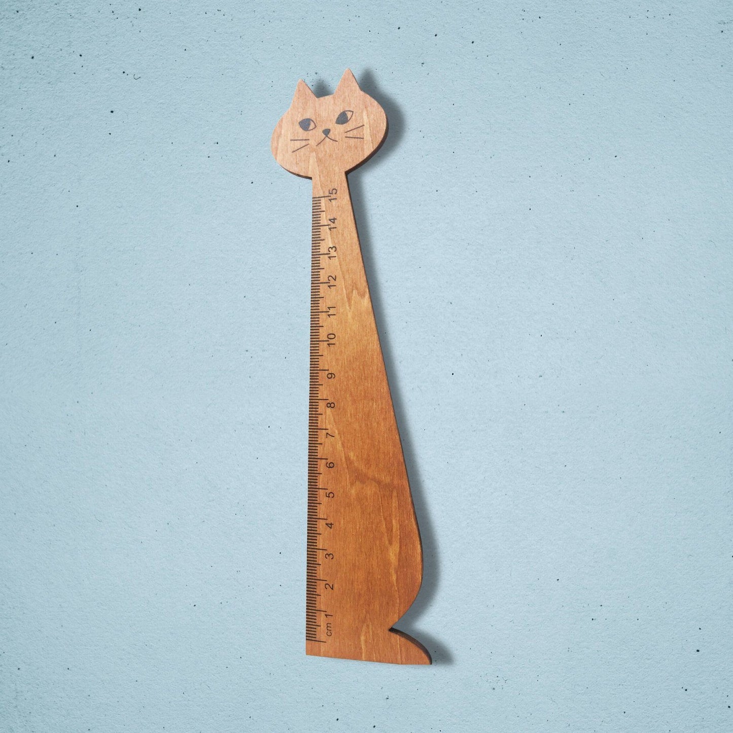 Cute Wooden Cat Ruler