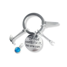 Load image into Gallery viewer, Dad Can Fix Handyman Keyring Silver

