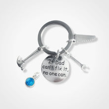 Load image into Gallery viewer, Dad Can Fix Handyman Keyring Silver
