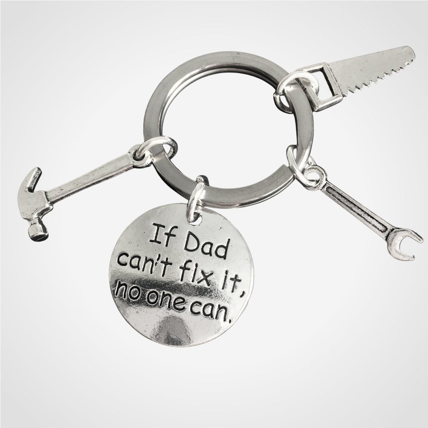 Dad Tools Keyring Silver