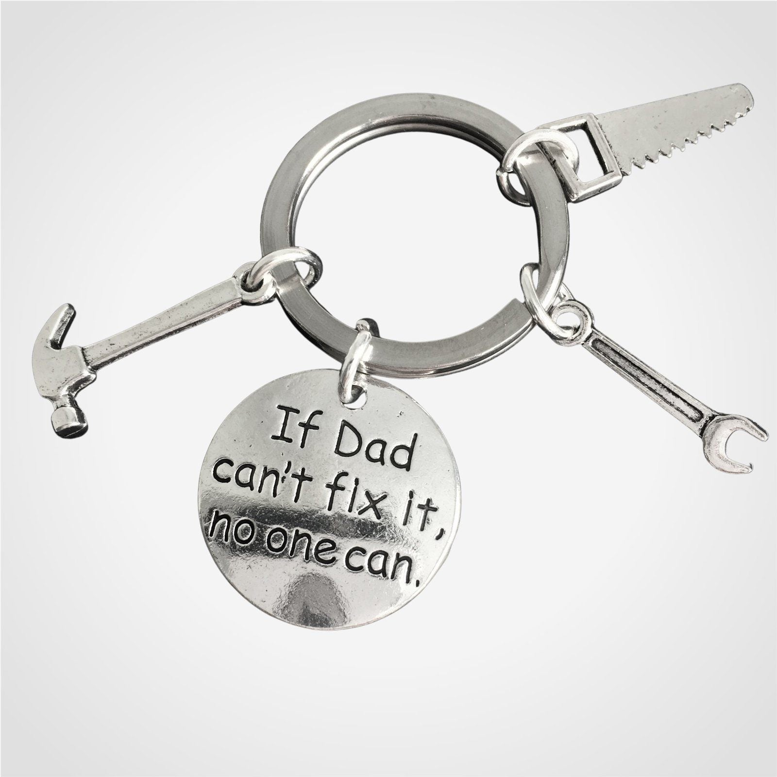 Dad Tools Keyring Silver