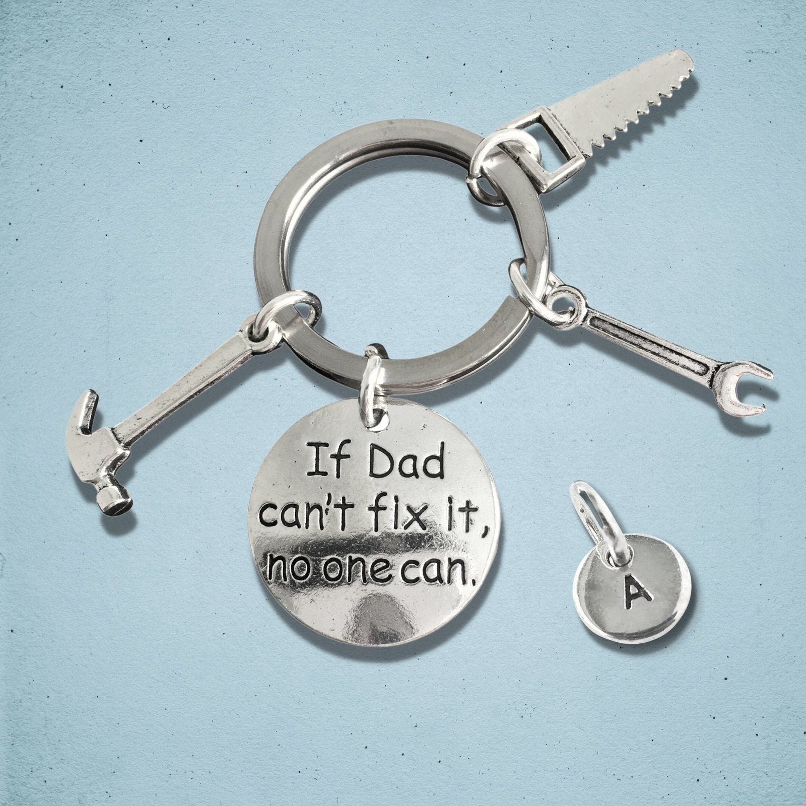 Dad Tools Keyring Silver