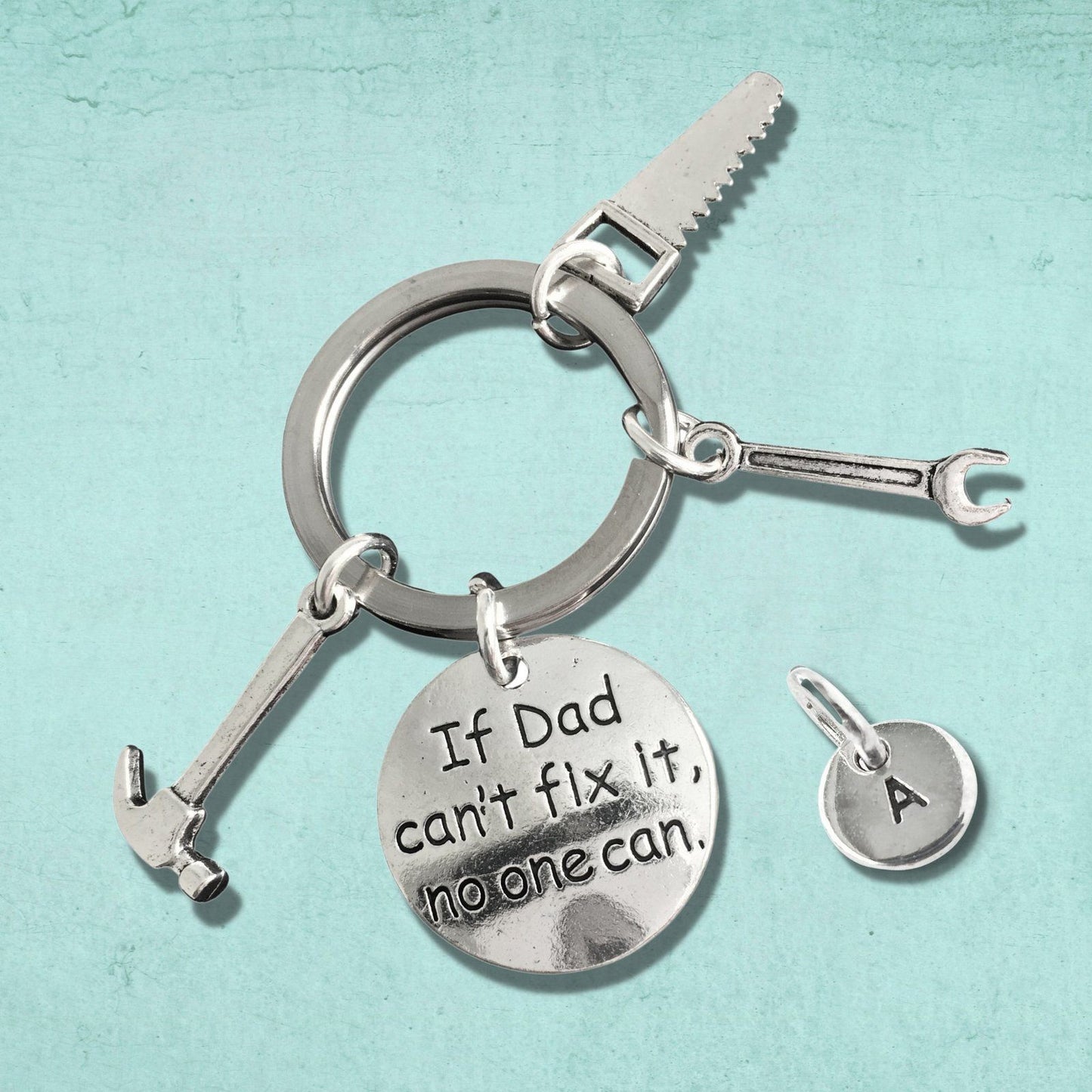 Dad Tools Keyring Silver