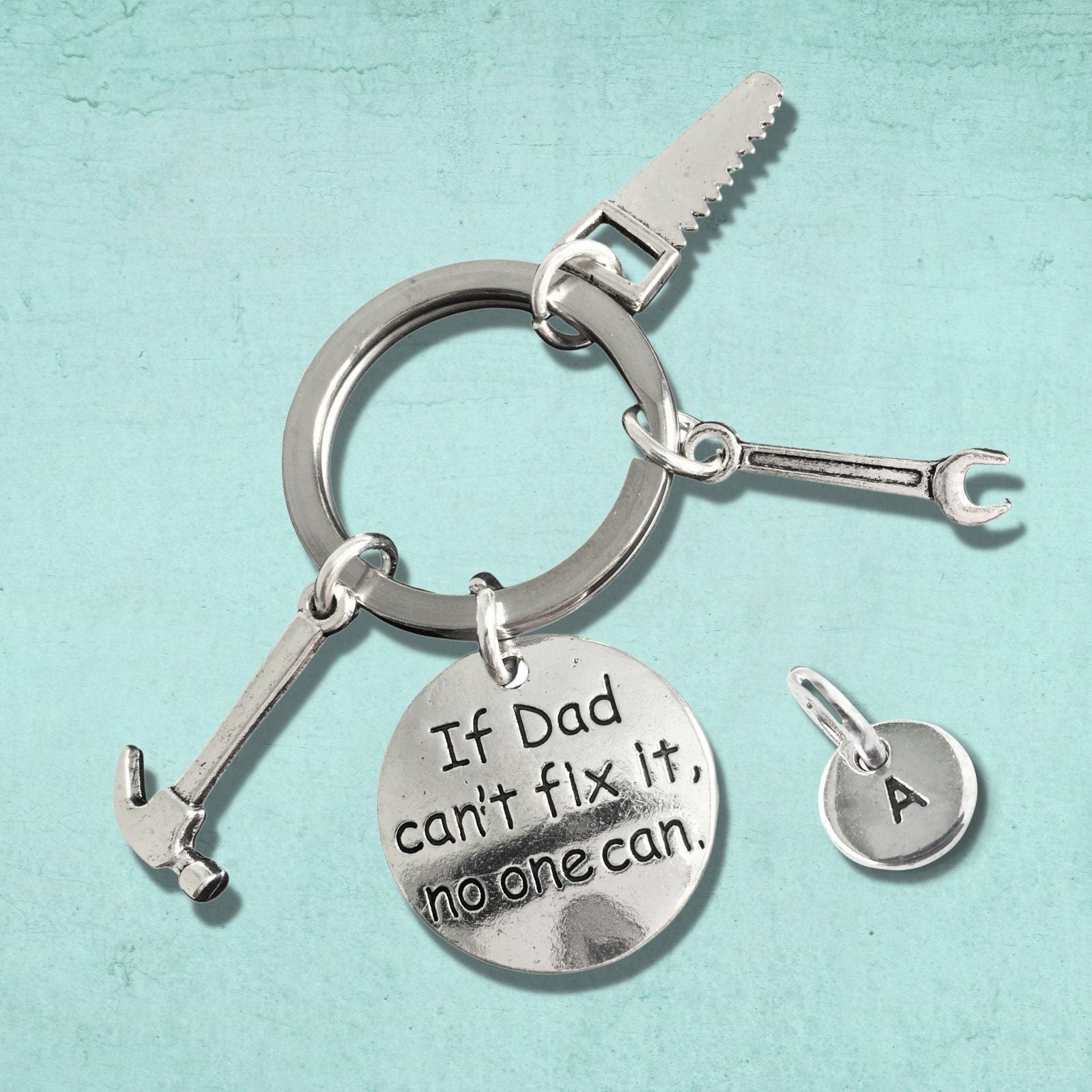 Dad Tools Keyring Silver