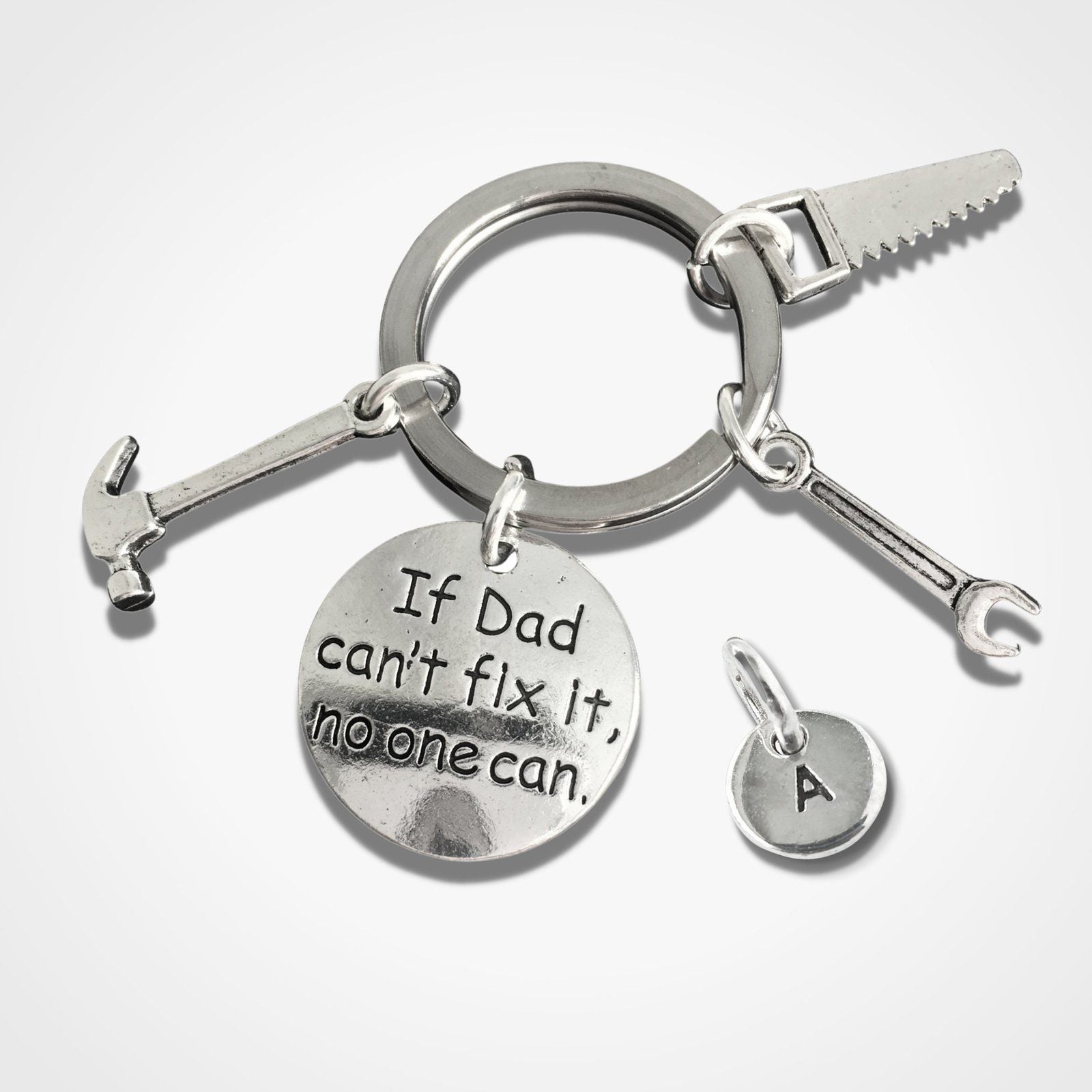 Dad Tools Keyring Silver
