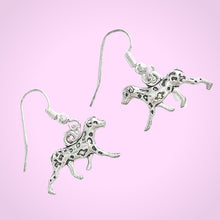 Load image into Gallery viewer, Dalmatian Earrings Silver

