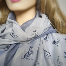Load image into Gallery viewer, Dalmatian Scarf Grey
