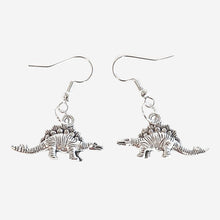 Load image into Gallery viewer, Dinosaur Earrings Silver
