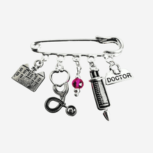 Load image into Gallery viewer, Doctor Brooch Silver
