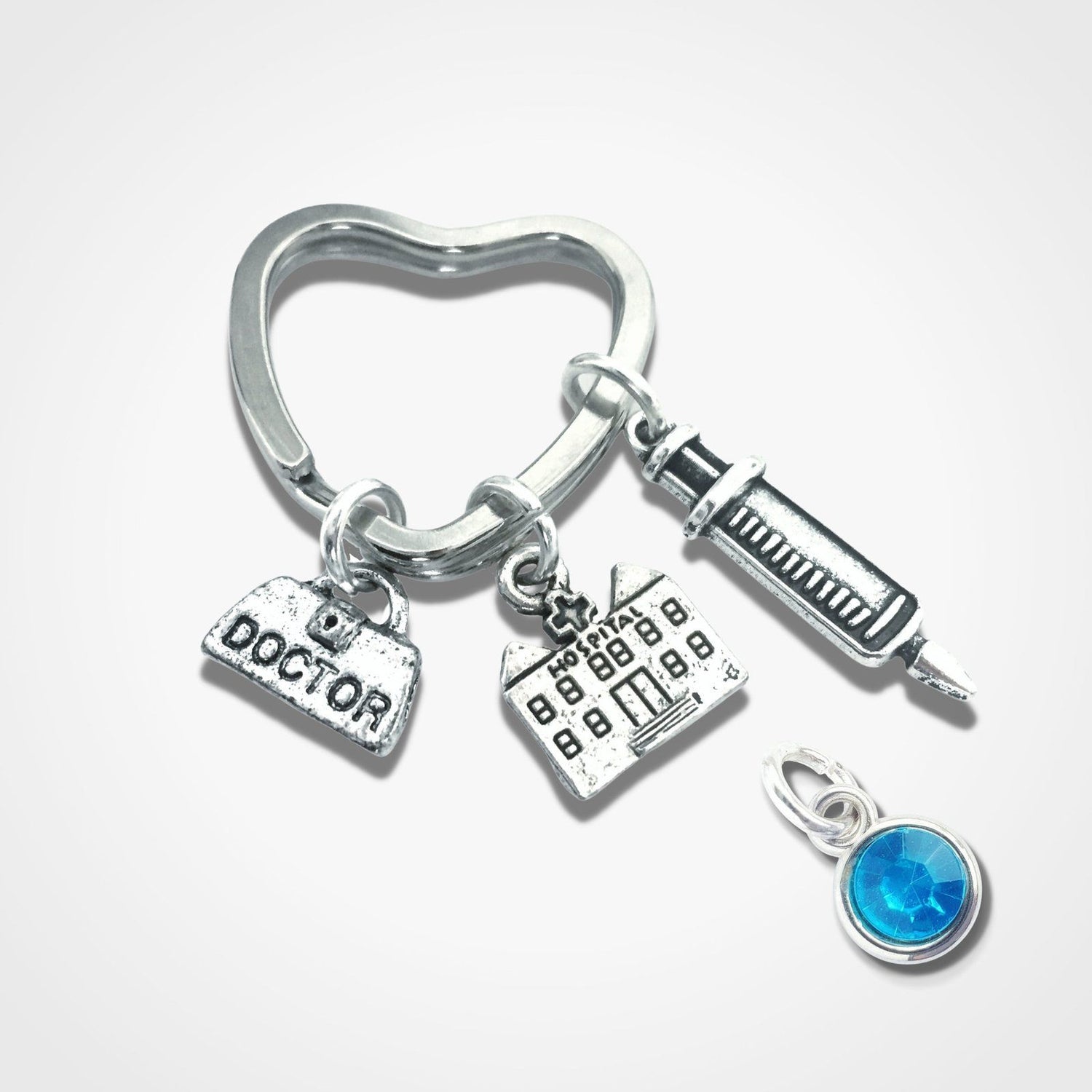 Doctor Keyring Silver