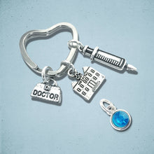 Load image into Gallery viewer, Doctor Keyring Silver
