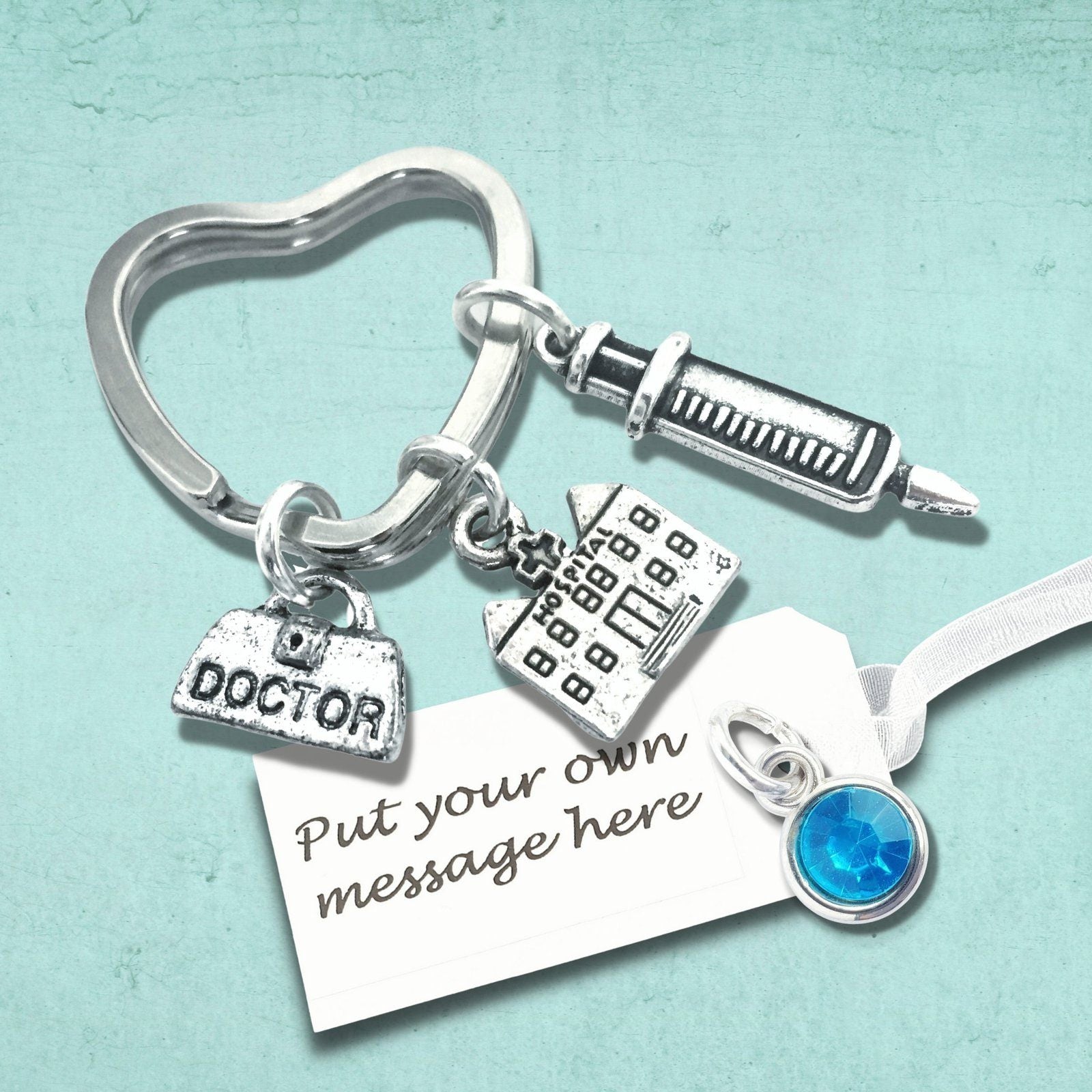 Doctor Keyring Silver