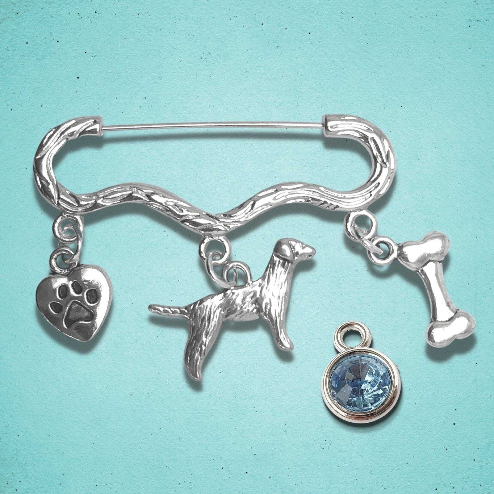 Dog Lovers Brooch Silver