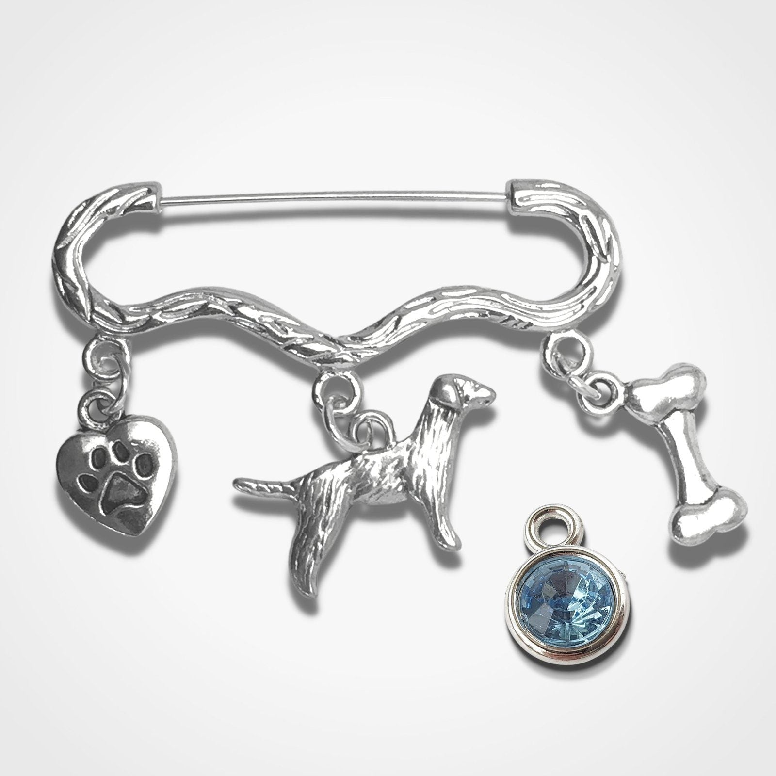 Dog Lovers Brooch Silver