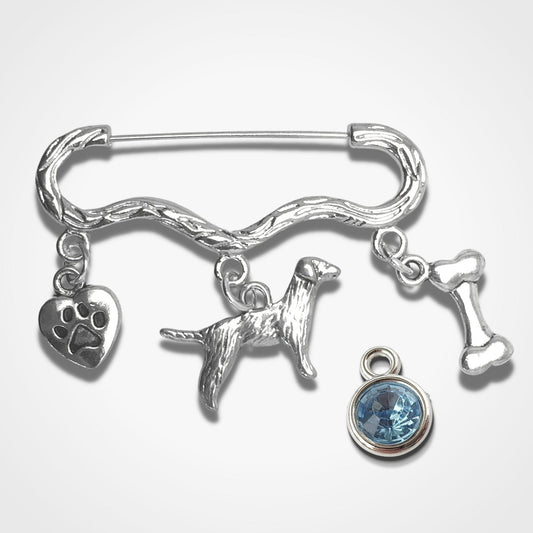 Dog Lovers Brooch Silver