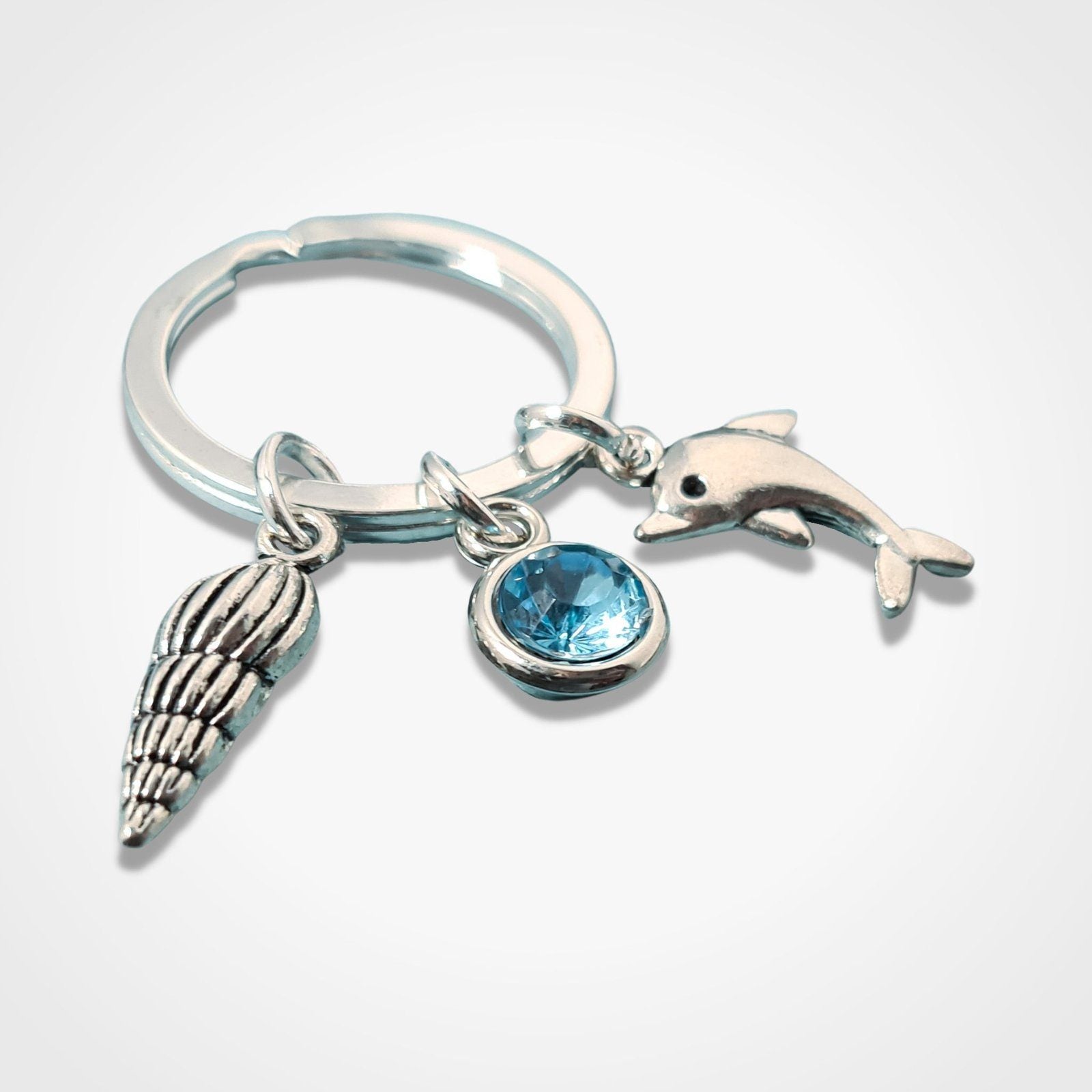 Dolphin Keyring Silver