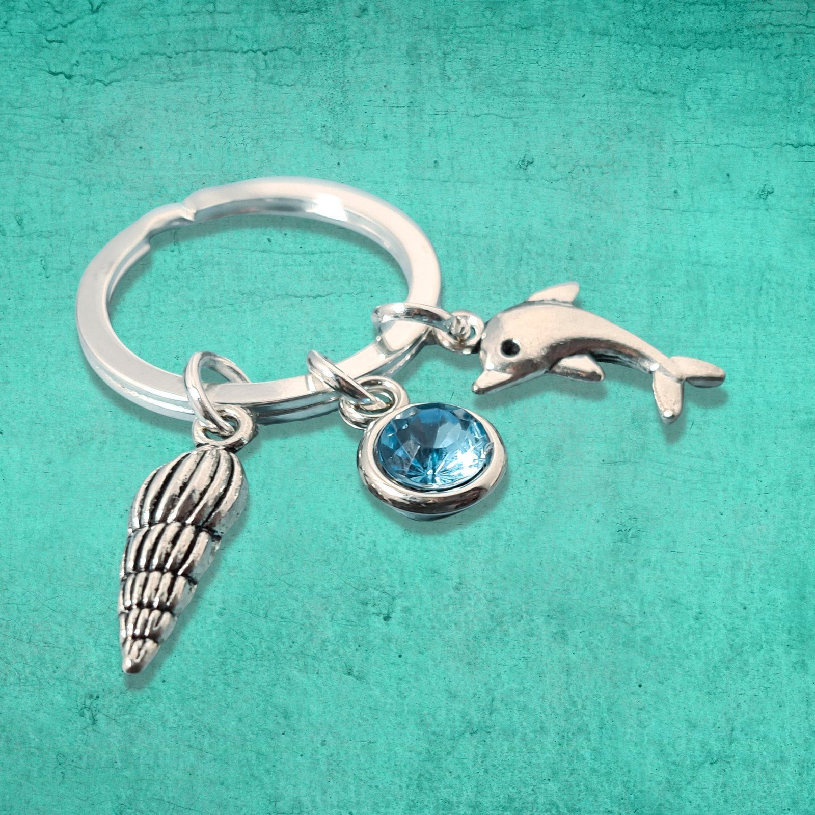 Dolphin Keyring Silver
