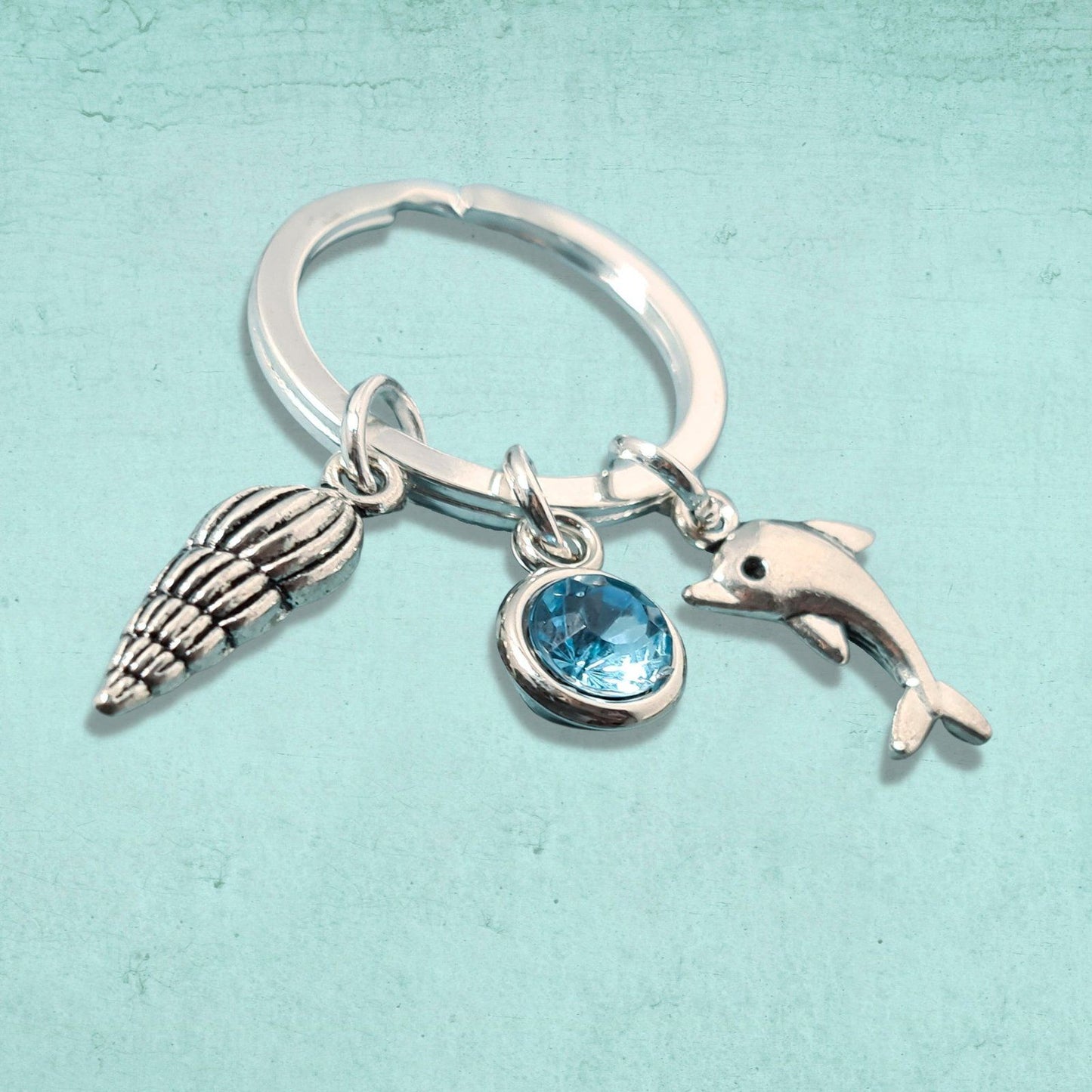 Dolphin Keyring Silver