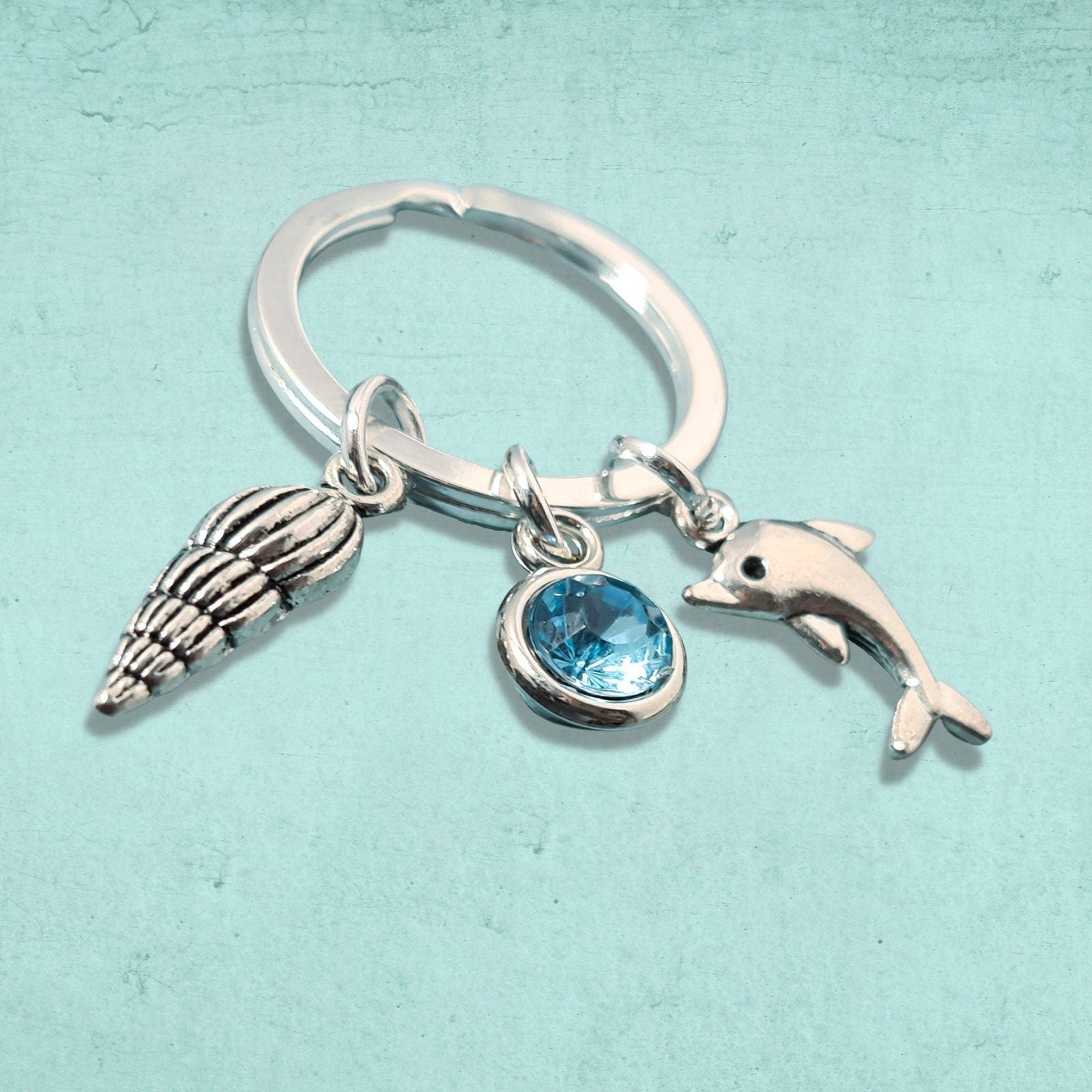 Dolphin Keyring Silver