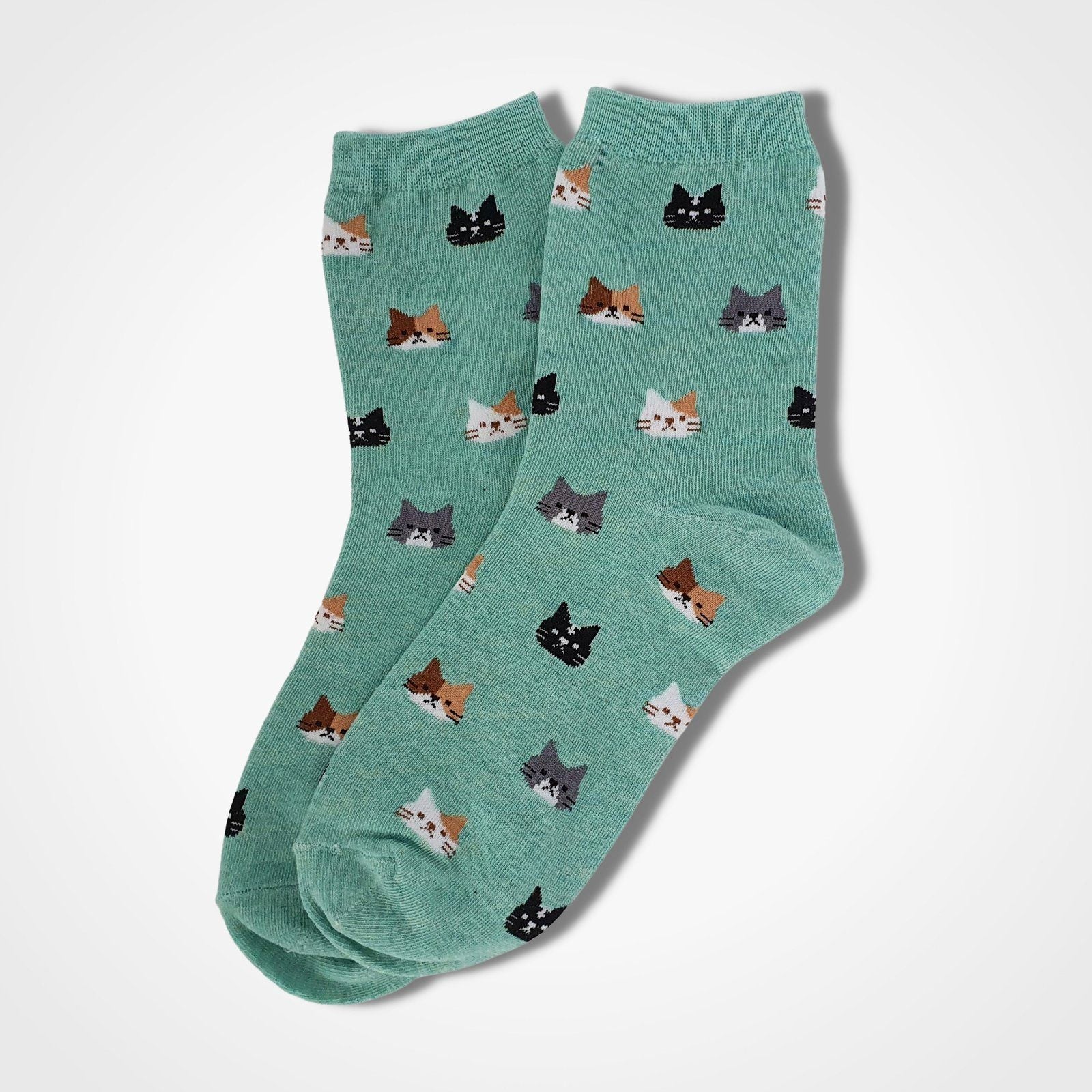 Dream Cat Socks Green