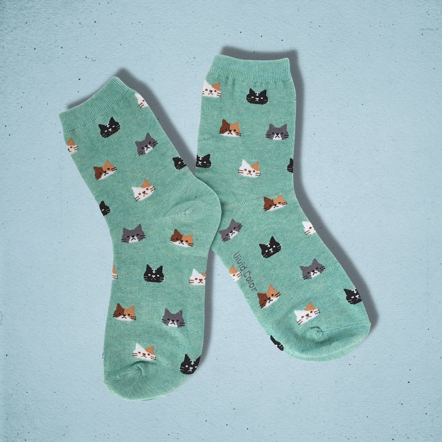 Dream Cat Socks Green