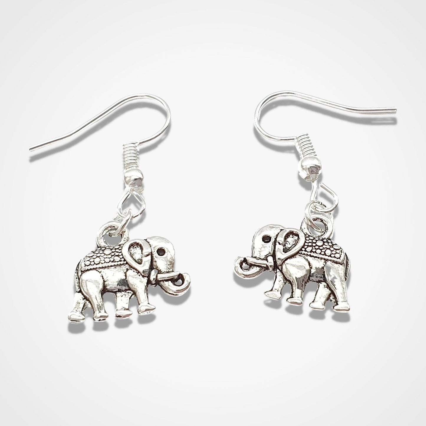 Elephant Earrings Silver