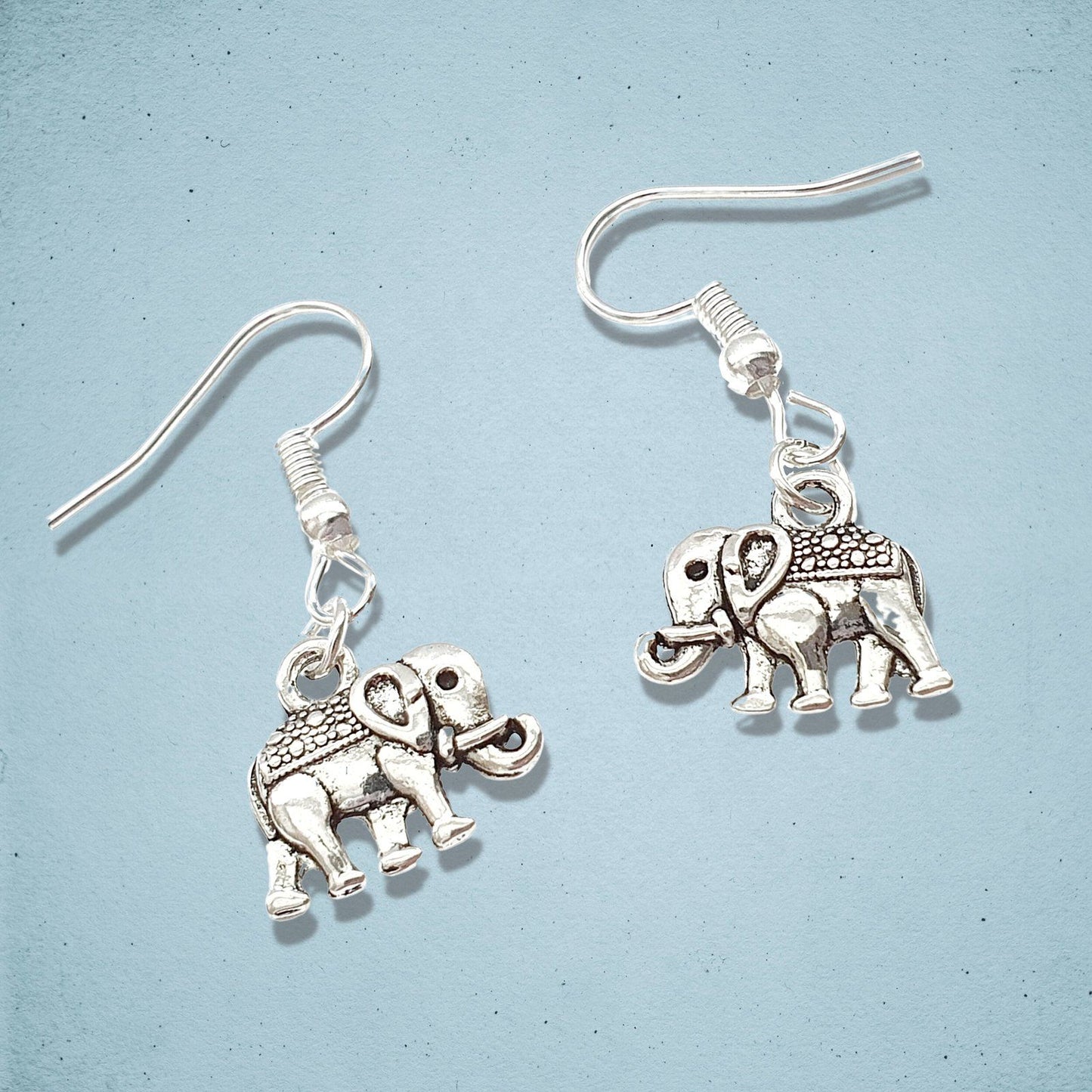 Elephant Earrings Silver