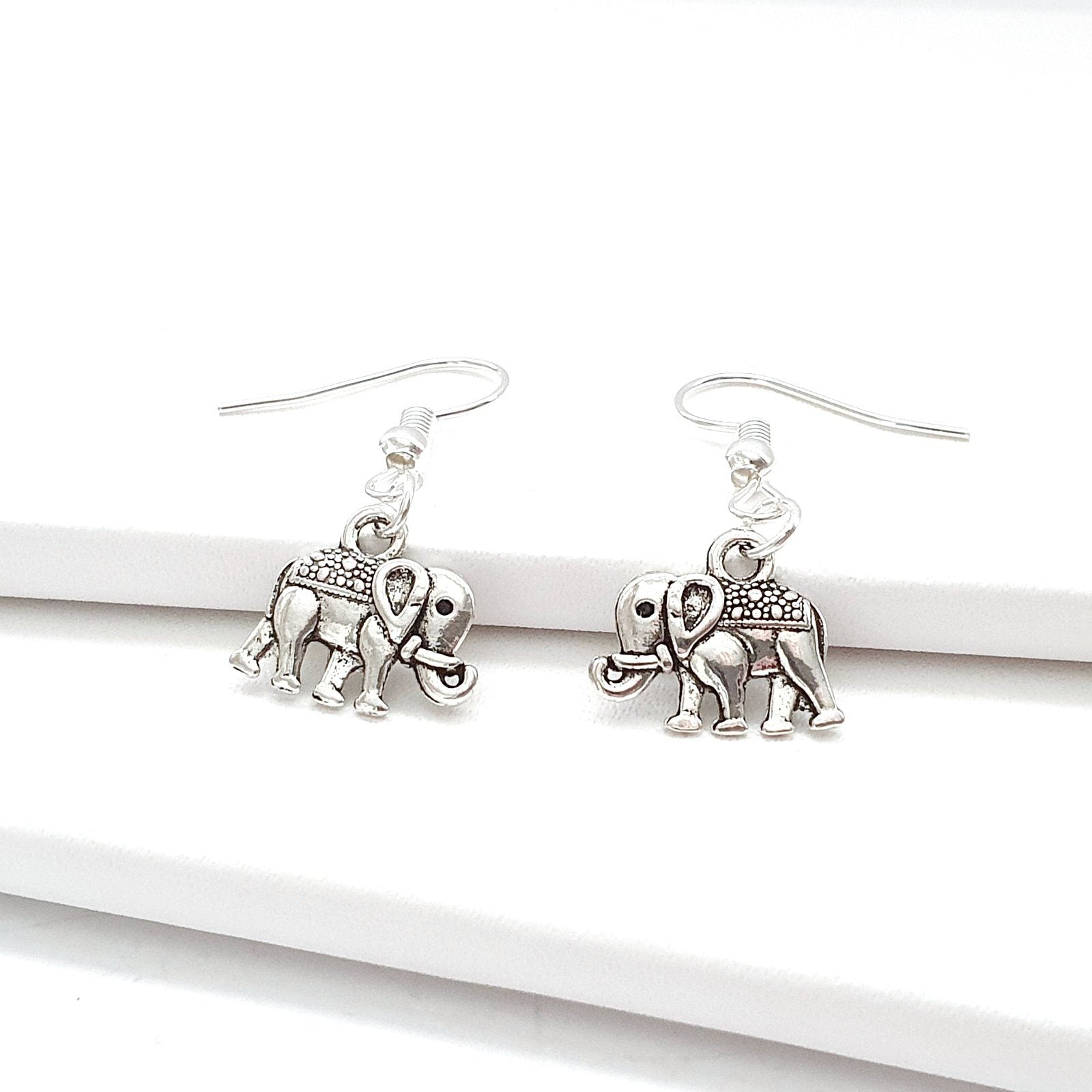 Elephant Earrings Silver
