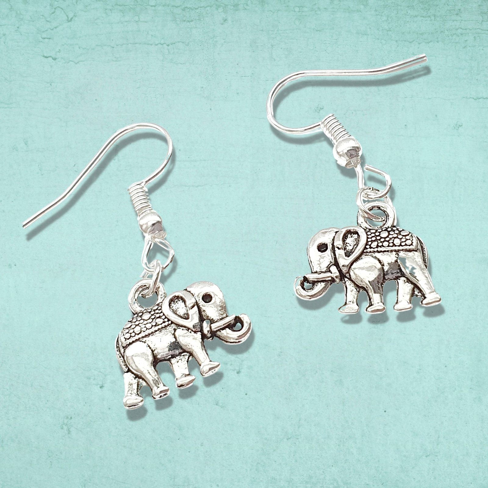 Elephant Earrings Silver