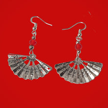 Load image into Gallery viewer, Fan earrings Silver
