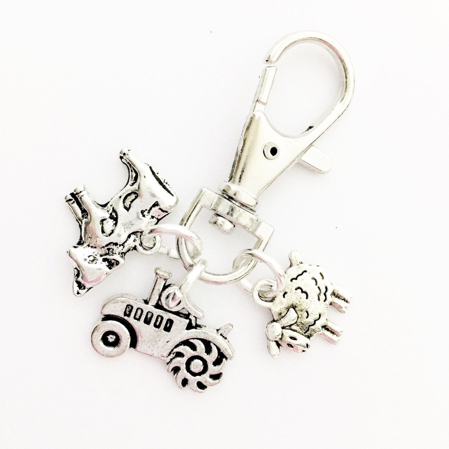 Farm Animal Bag Clip Silver