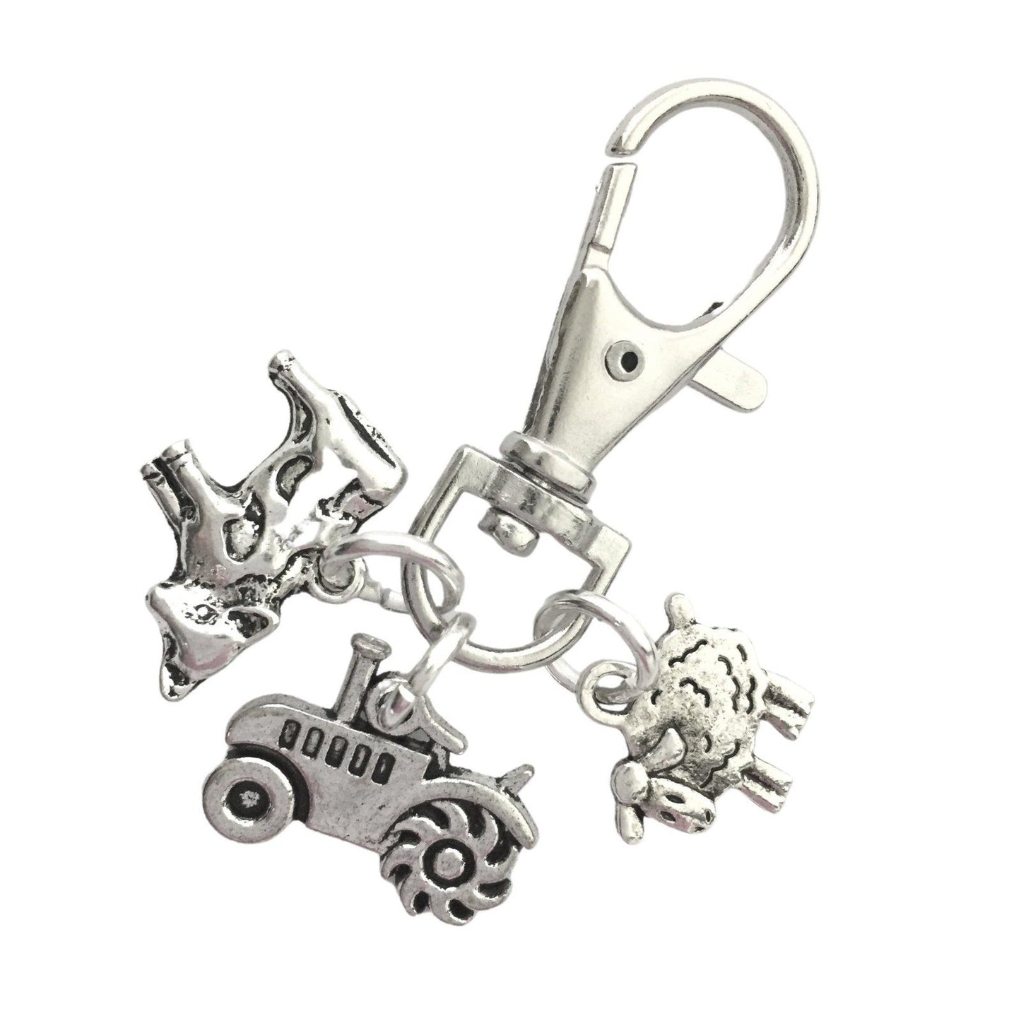 Farm Animal Bag Clip Silver