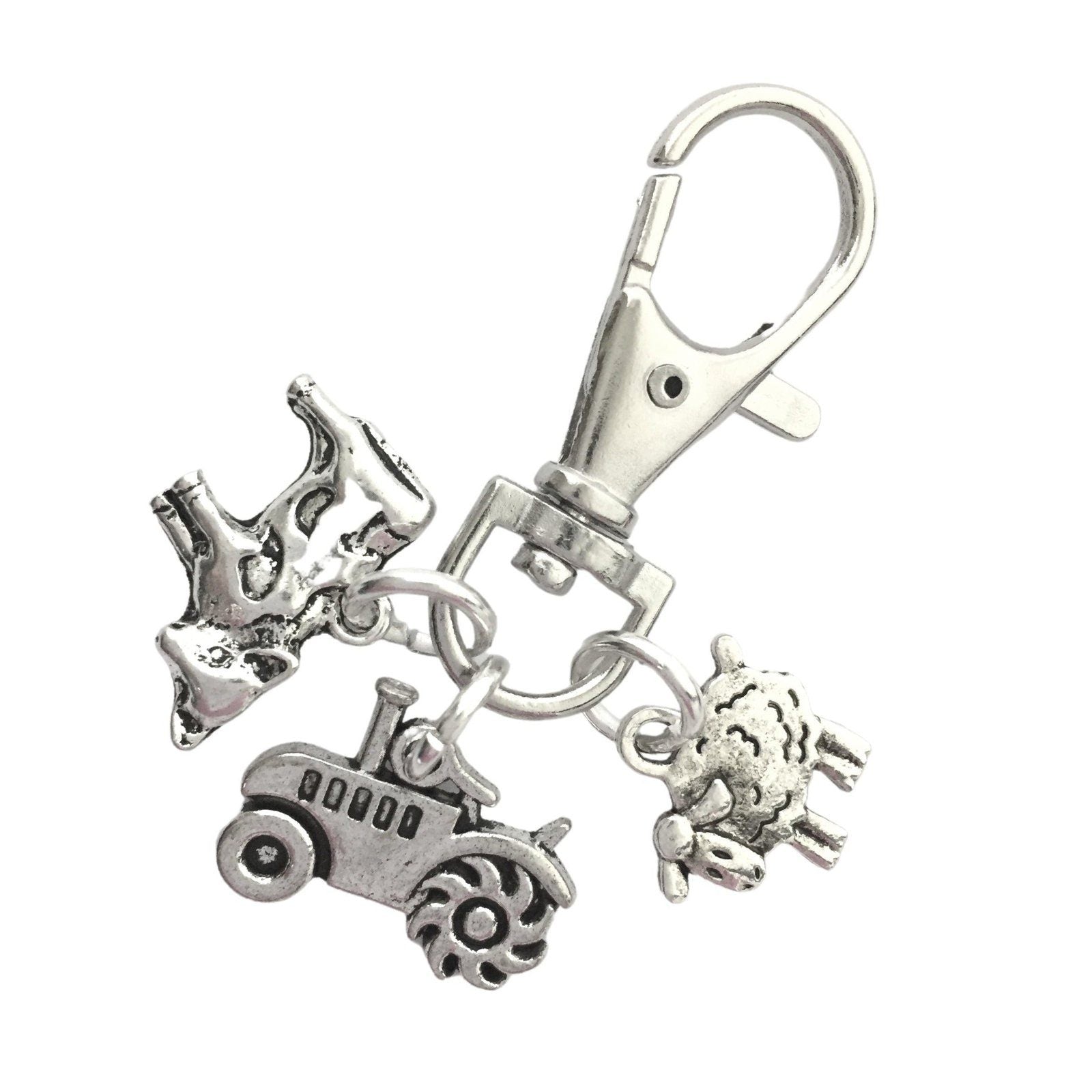 Farm Animal Bag Clip Silver