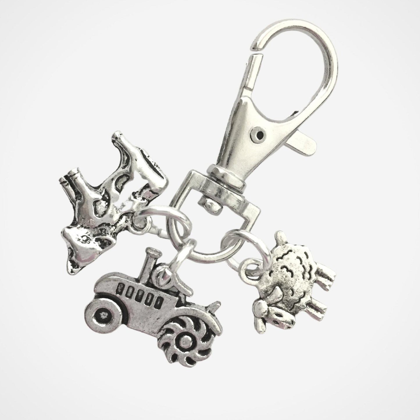 Farm Animal Bag Clip Silver