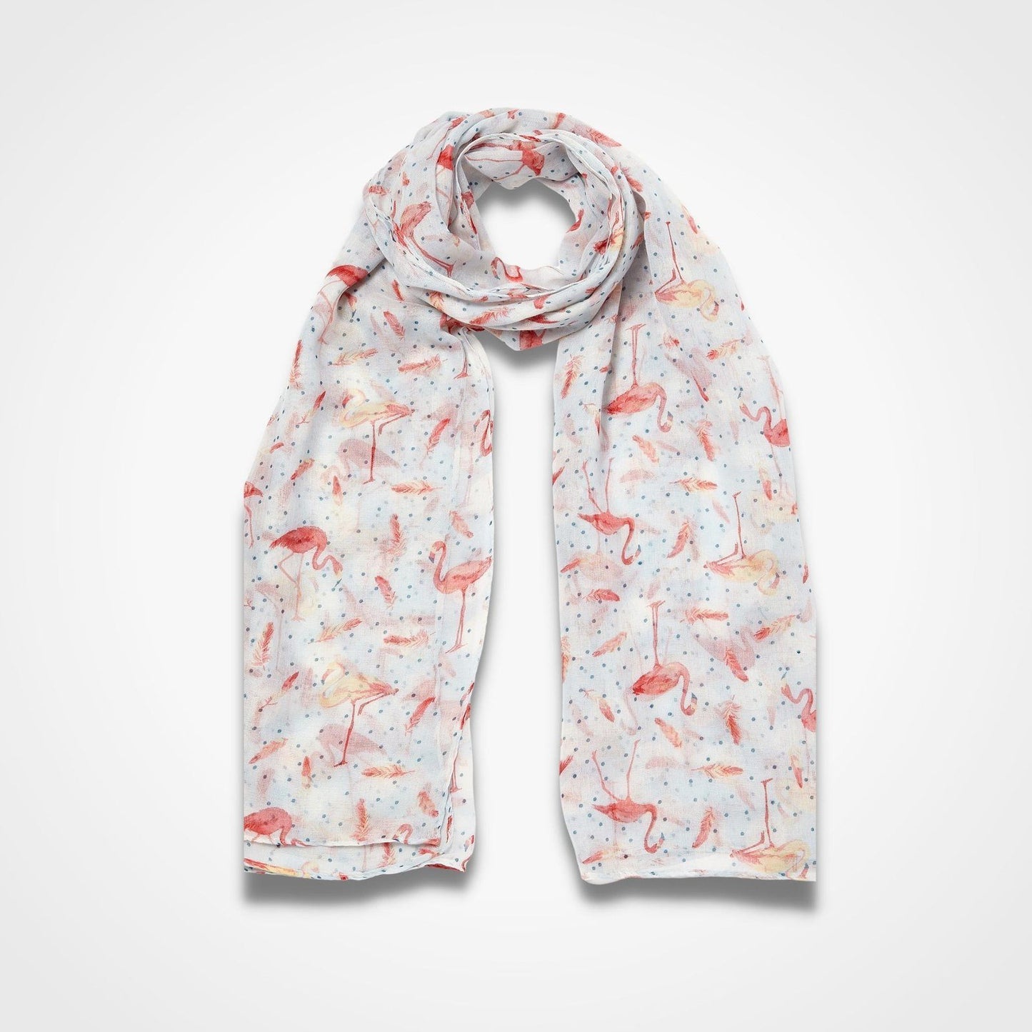 Flamingo Dotty Scarf Green