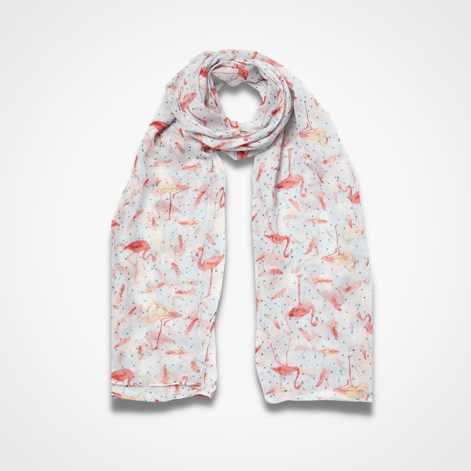 Flamingo Dotty Scarf Green