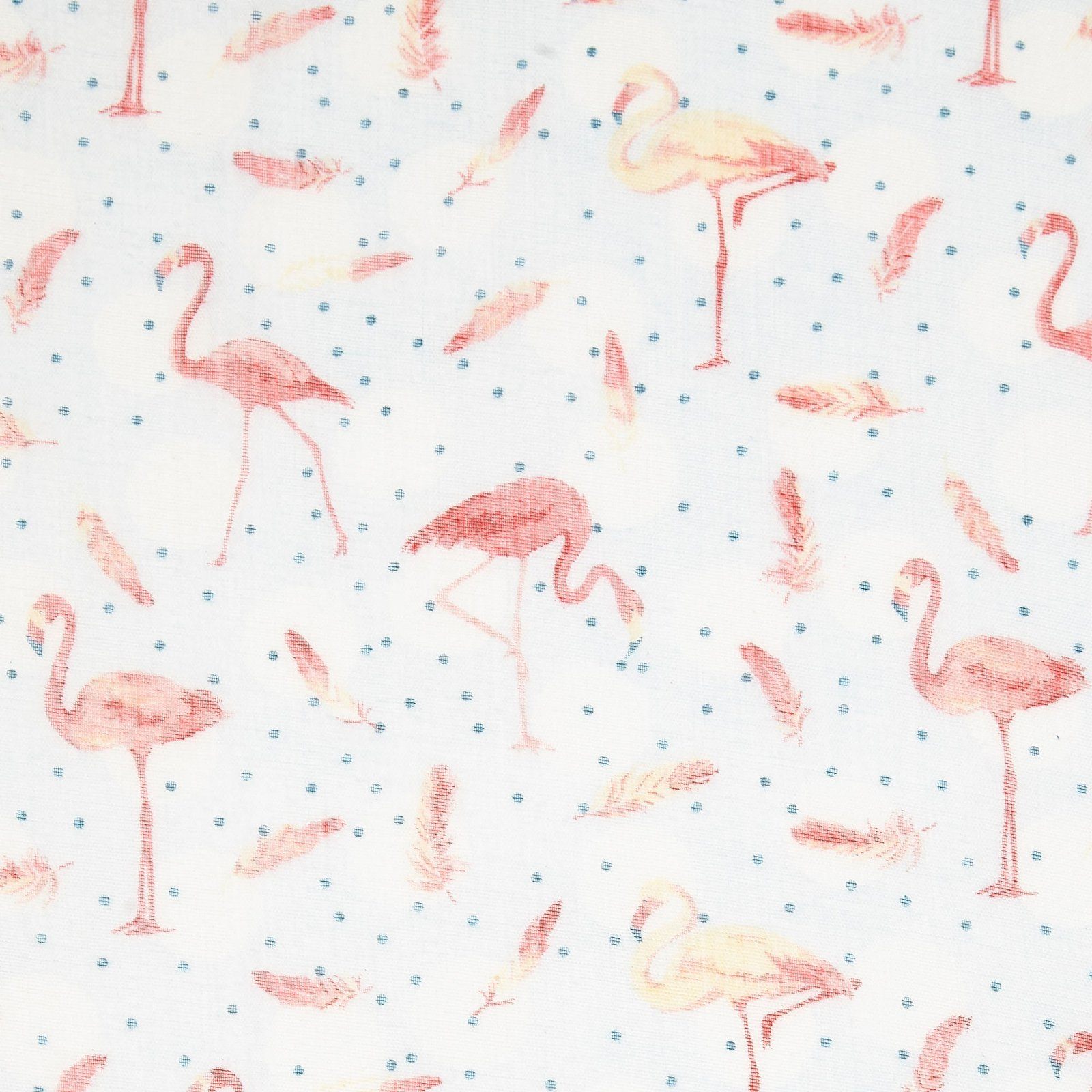 Flamingo Dotty Scarf Green