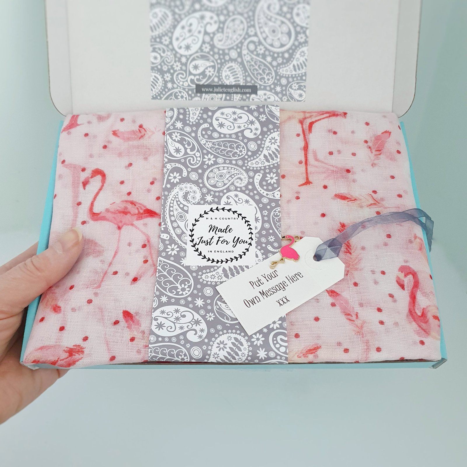 Flamingo Dotty Scarf Pink