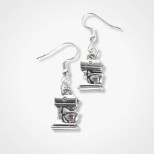 Load image into Gallery viewer, Food Mixer Earrings Silver
