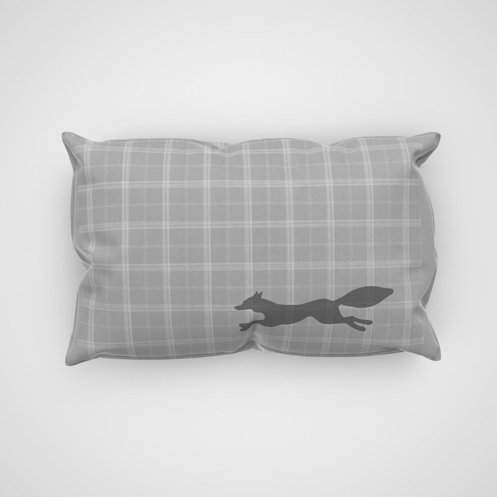 Fox Plaid Cushion Cover Grey