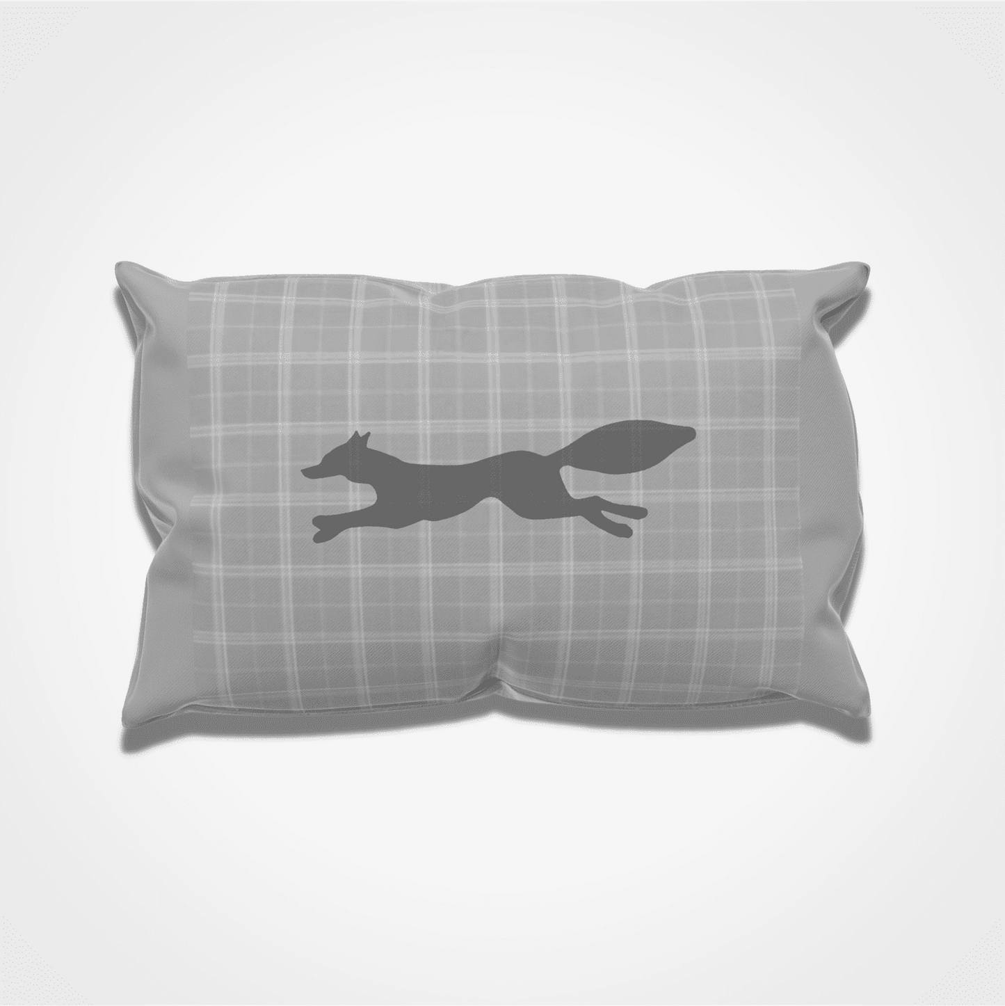 Fox Plaid Cushion Cover Grey