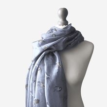 Load image into Gallery viewer, Frisky Horses Scarf Grey
