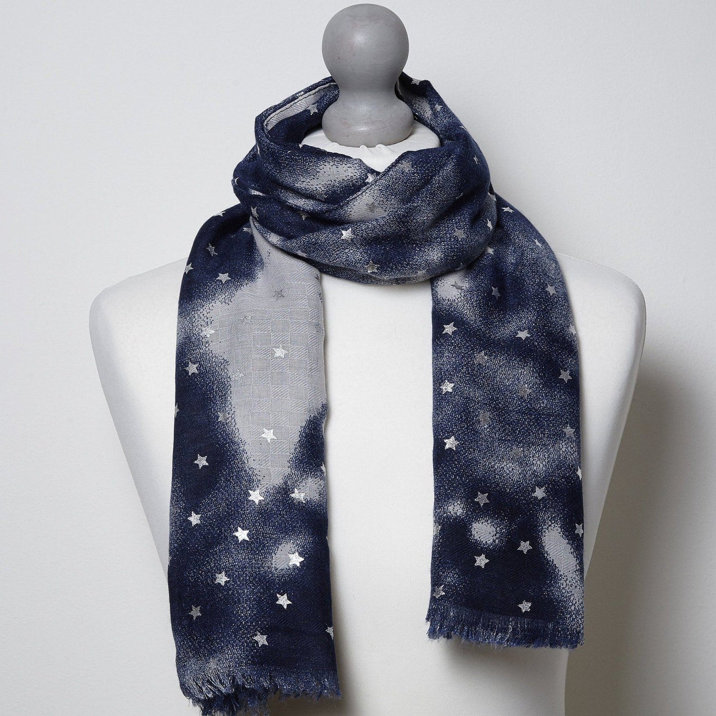 Galaxy Scarf Blue Silver