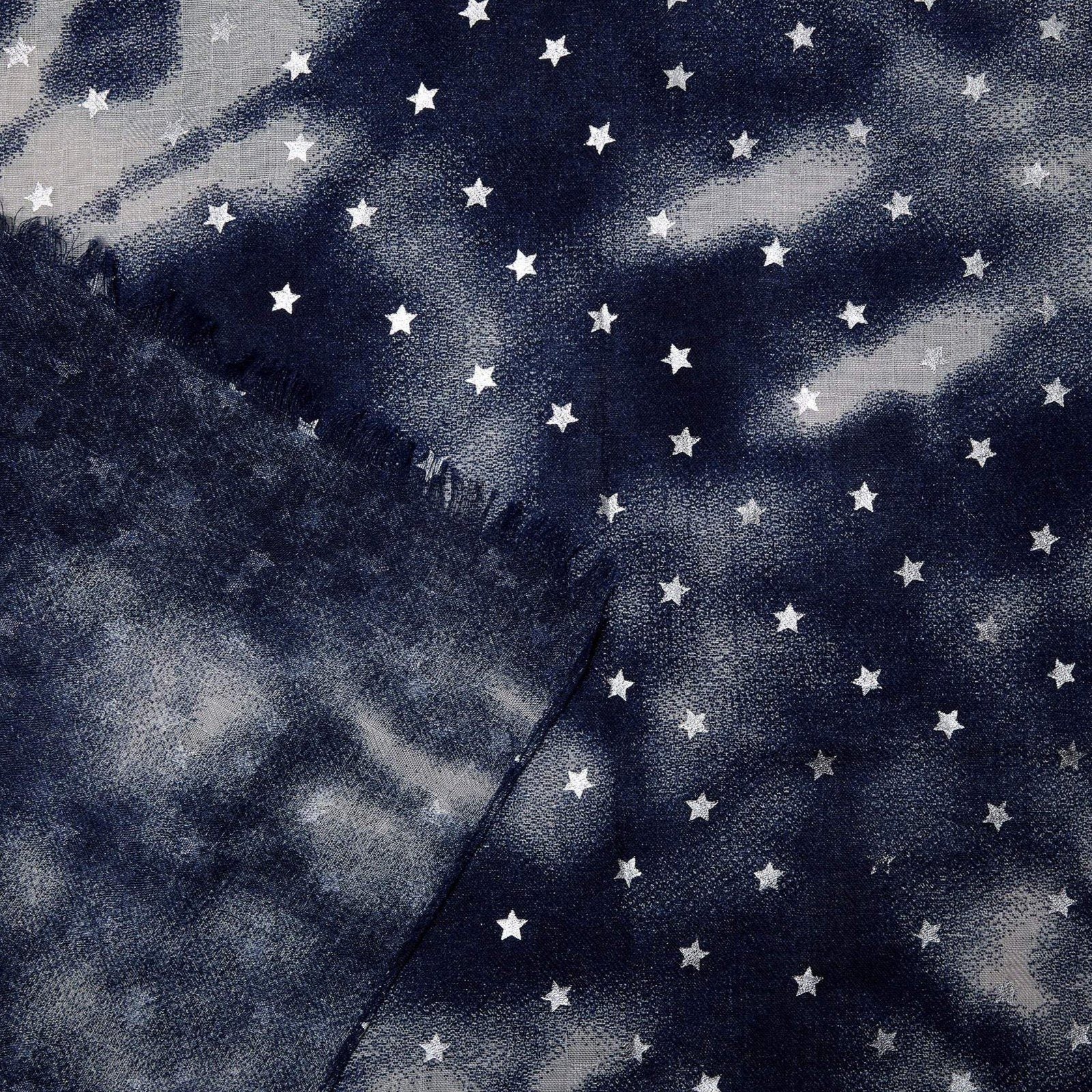 Galaxy Scarf Blue Silver