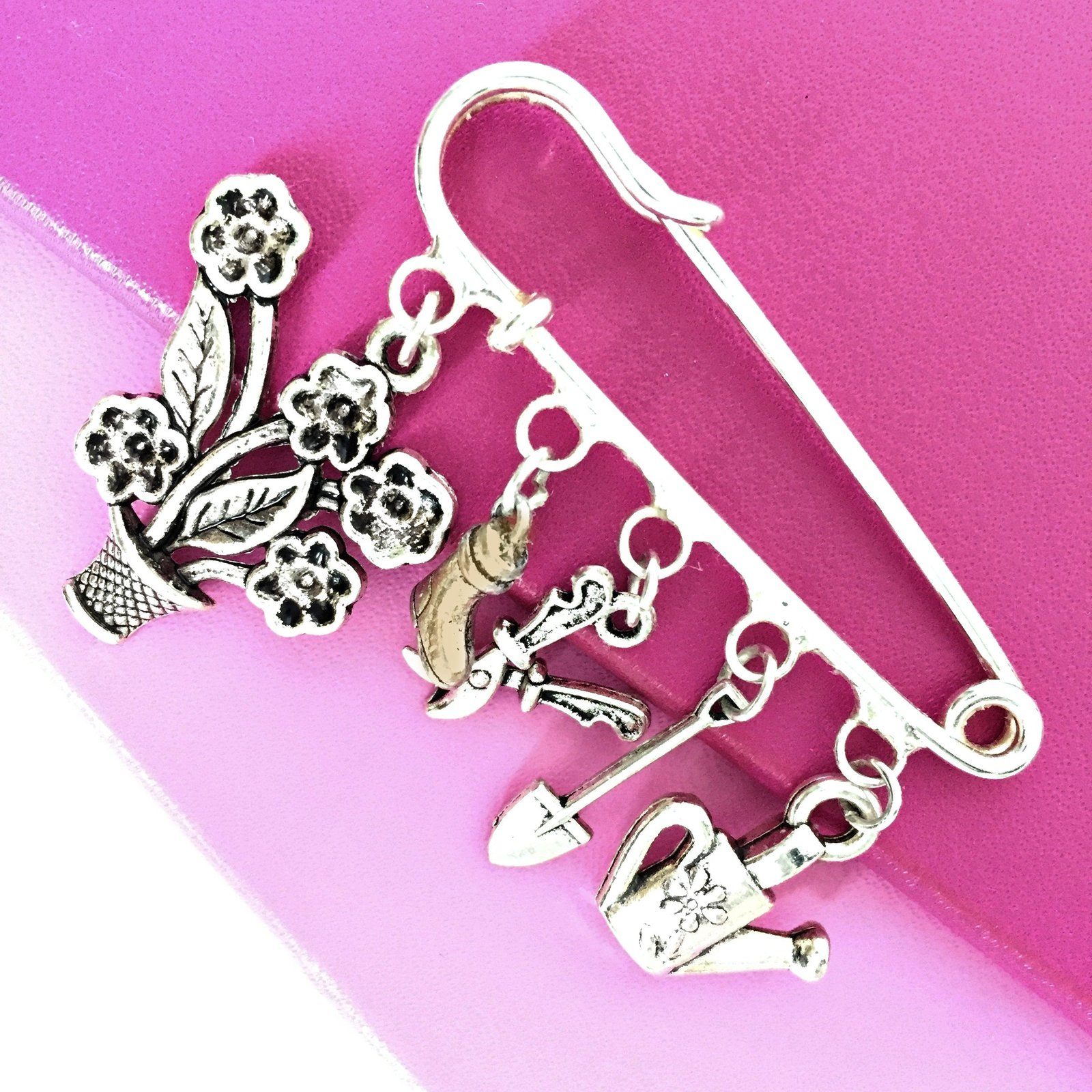 Garden Lover Brooch Silver
