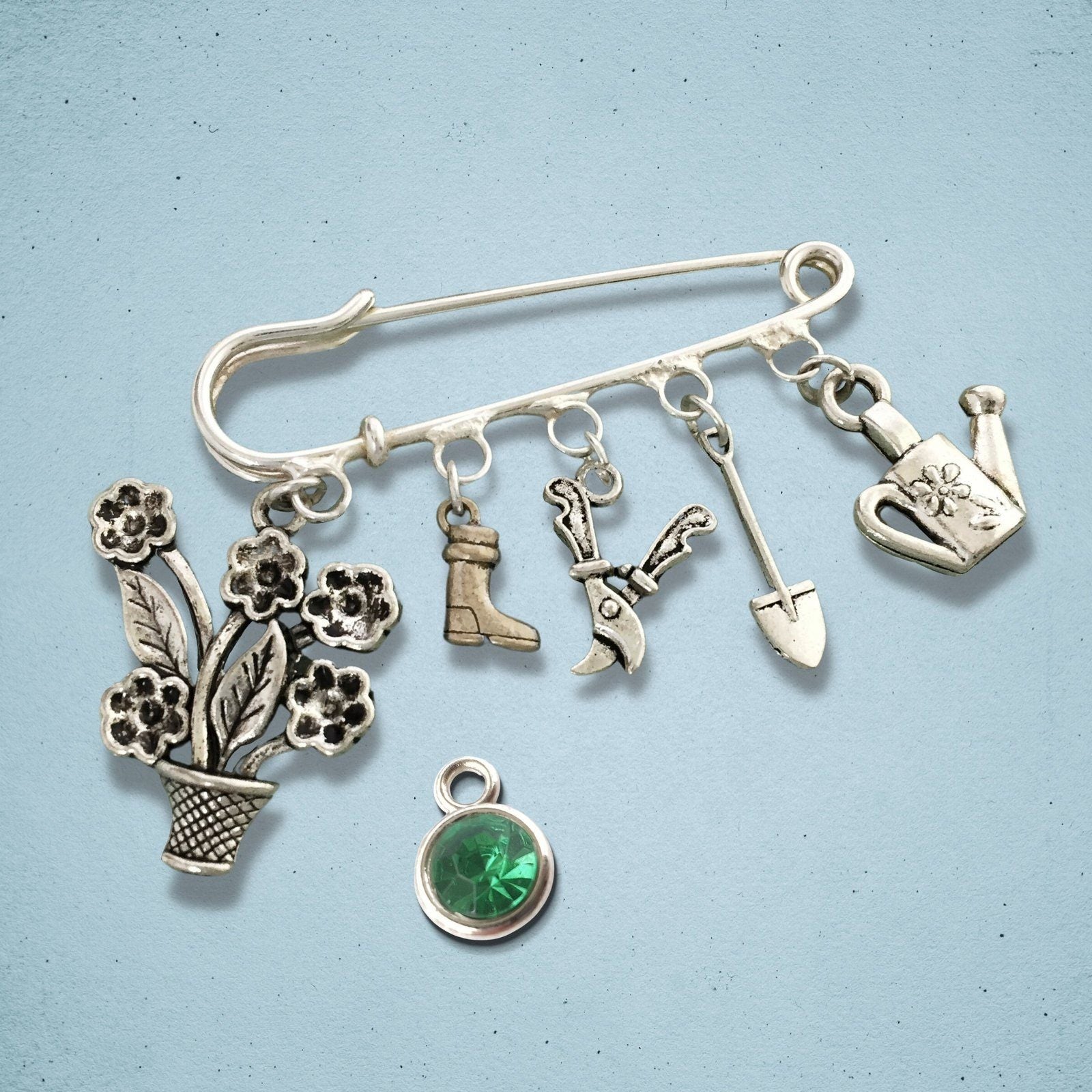 Garden Lover Brooch Silver