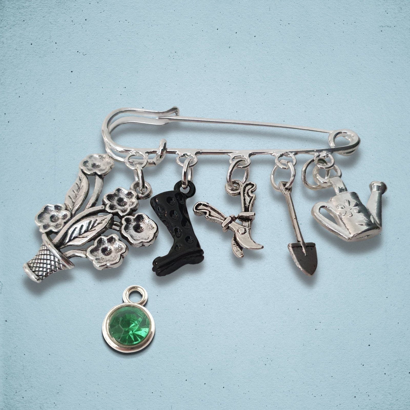 Gardeners Brooch Silver