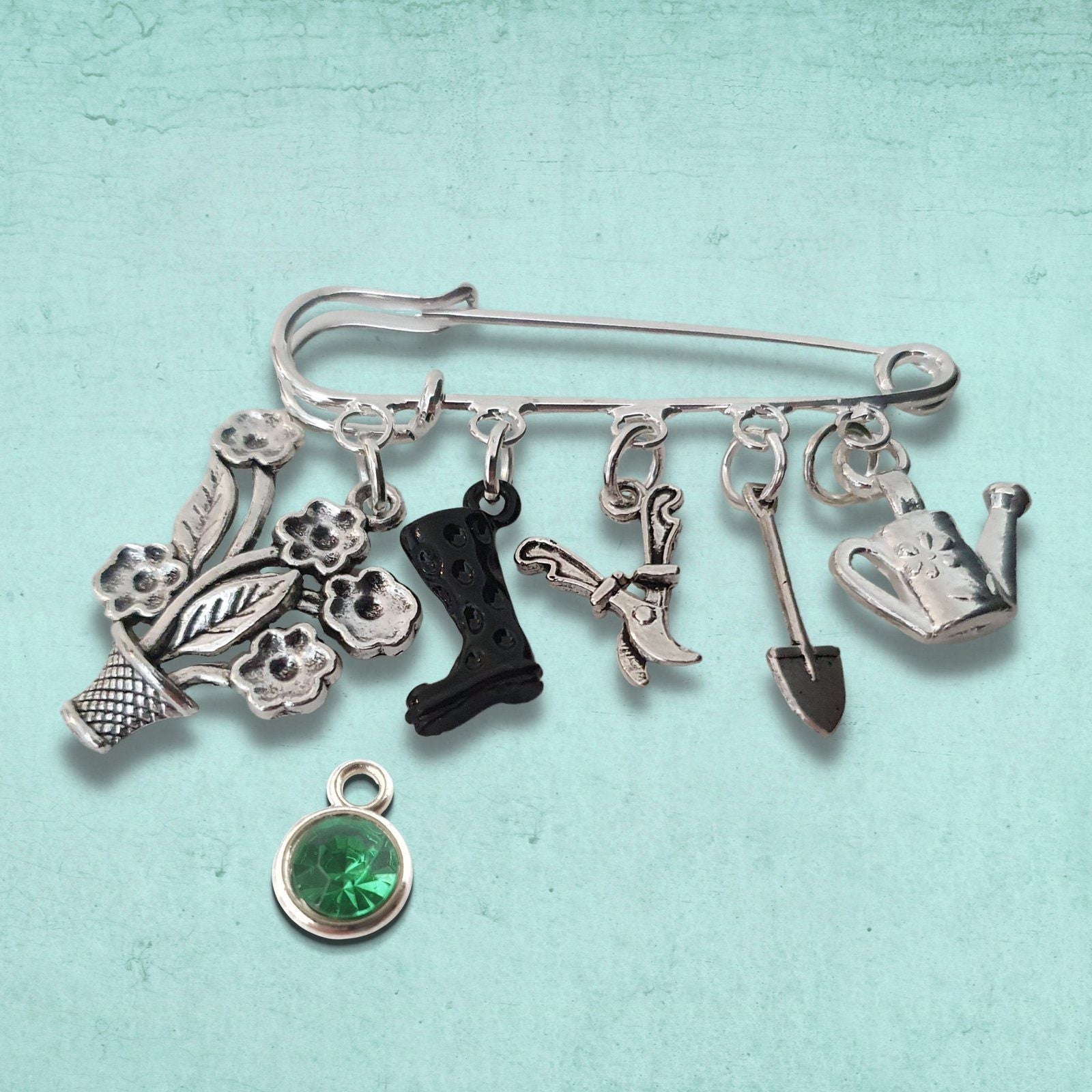 Gardeners Brooch Silver